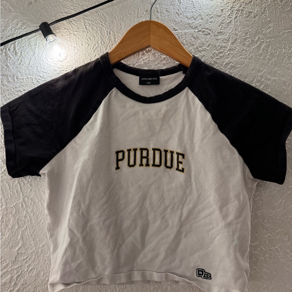 Purdue womans Tee - White & Black